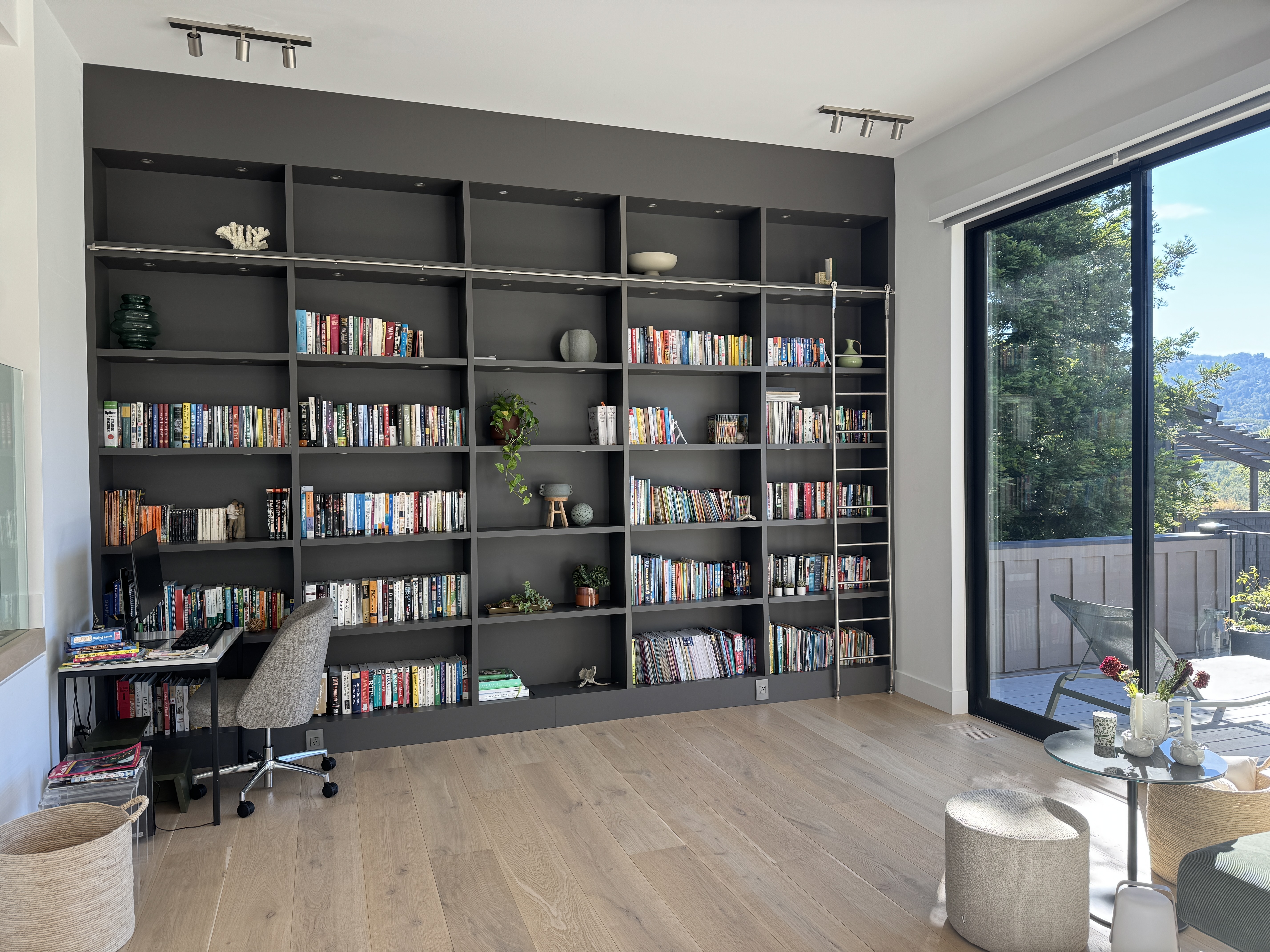 Bookcase in Matte Dark Grey PET
